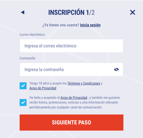 Registration at Tikitaka casino